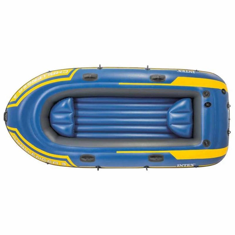 BATEAU GONFLABLE INTEX CHALLENGER 3 + 2 RAMES + GONFLEUR 6 BATEAU GONFLABLE INTEX CHALLENGER 3 + 2 RAMES + GONFLEUR – Image 4