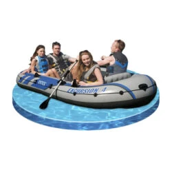 BATEAU GONFLABLE INTEX EXCURSION 4 + 2 AVIRONS + GONFLEUR 12 BATEAU GONFLABLE INTEX EXCURSION 4 + 2 AVIRONS + GONFLEUR -Club Aviron Magasin bateau gonflable intex excursion 4 2 avirons gonfleur 3