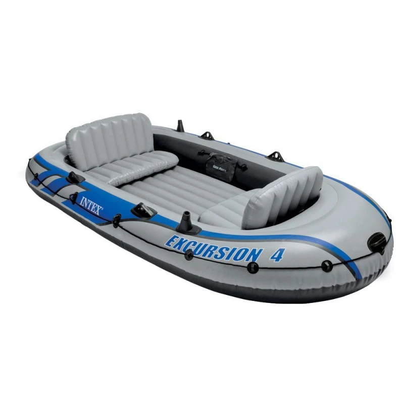 BATEAU GONFLABLE INTEX EXCURSION 4 + 2 AVIRONS + GONFLEUR 7 BATEAU GONFLABLE INTEX EXCURSION 4 + 2 AVIRONS + GONFLEUR – Image 5