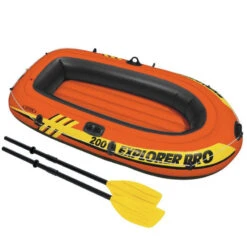 BATEAU GONFLABLE INTEX EXPLORER PRO 200 + 2 RAMES + GONFLEUR -Club Aviron Magasin bateau gonflable intex explorer pro 200 2 rames gonfleur 3
