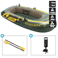 Club Aviron Magasin -Club Aviron Magasin bateau gonflable intex seahawk 2 2 rames gonfleur 1