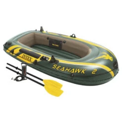 BATEAU GONFLABLE INTEX SEAHAWK 2 + 2 RAMES + GONFLEUR -Club Aviron Magasin bateau gonflable intex seahawk 2 2 rames gonfleur 3