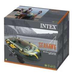 BATEAU GONFLABLE INTEX SEAHAWK 4 + 2 RAMES + GONFLEUR -Club Aviron Magasin bateau gonflable intex seahawk 4 2 rames gonfleur 5